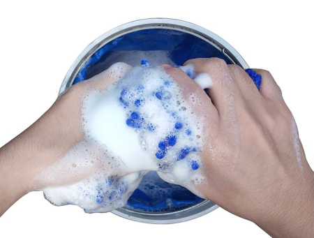 Губка для мойки автомобиля из микрофибры, синий