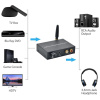 Адаптер - аудио-преобразователь оптика (Toslink/SPDIF) - Bluetooth на jack 3.5mm (AUX), RCA, черный