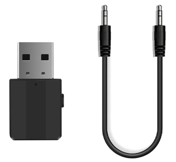 Беспроводной аудио адаптер Bluetooth 5.0 RX/TX, BT-600, черный Беспроводной аудио адаптер Bluetooth 5.0 RX/TX, BT-600, черный
