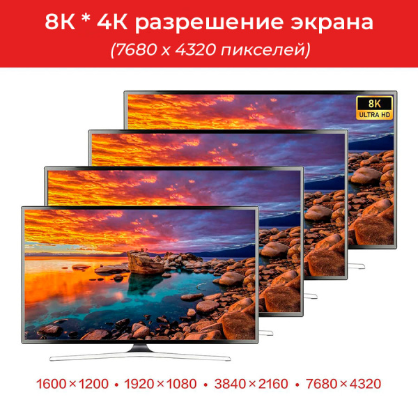 Кабель DisplayPort v1.4 (DP1.4) - 8K 60Гц / 4K 144Гц / 2K 165Гц, поддержка HDR, 32.4 Гбит/с, 1 метр, в оплетке, черный