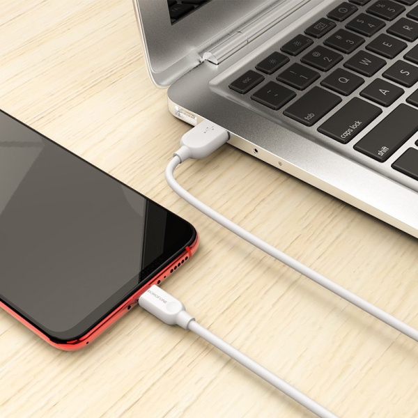 Зарядный USB дата кабель BOROFONE BX14 MicroUSB, 2.4A, 3м, белый Зарядный USB дата кабель BOROFONE BX14 MicroUSB, 2.4A, 3м, белый
