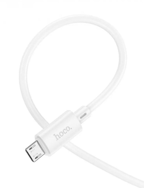 Зарядный USB дата кабель HOCO X88 MicroUSB, 2.4A, 1м, белый Зарядный USB дата кабель HOCO X88 MicroUSB, 2.4A, 1м, белый