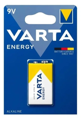 Батарейка - элемент питания VARTA Energy Крона/6LR61/1BP