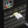 Кабель DisplayPort v1.4 (DP1.4) - 8K 60Гц / 4K 144Гц / 2K 165Гц, поддержка HDR, 32.4 Гбит/с, 5 метров, в оплетке, серый