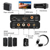 Адаптер - переходник HDMI (ARC) PRO - оптика (Toslink/SPDIF), RCA, jack 3.5mm (AUX), черный