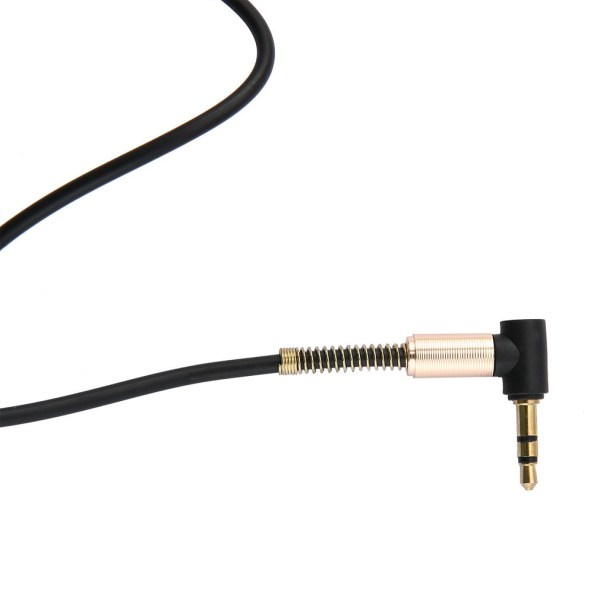 Кабель jack 3.5mm (AUX) PRO, папа-папа, 1 метр, черный Кабель jack 3.5mm (AUX) PRO, папа-папа, 1 метр, черный
