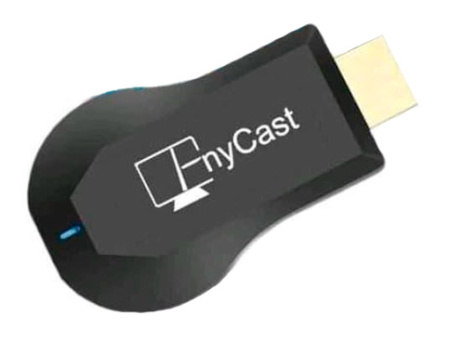Адаптер - донгл - HDMI WiFi-приемник Anycast M18 Plus PRO для подключения смартфона к телевизору, FullHD, однодиапазонный - 2.4GHz, чип RK3036, черный