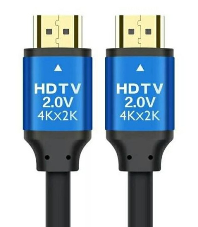 Кабель HDMI - HDMI v2.0, 4K 3D, папа-папа, 0,5 метра, черный