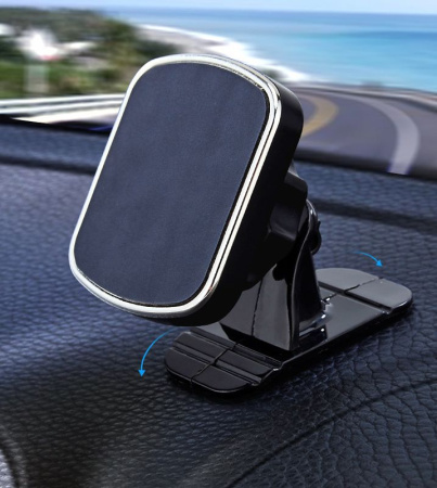 Автомобильный магнитный держатель для телефона на панель MOD05 (наклеиваемый), черный