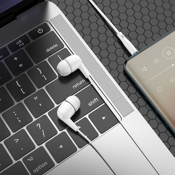 Наушники с микрофоном HOCO M97, белый Наушники с микрофоном HOCO M97, белый