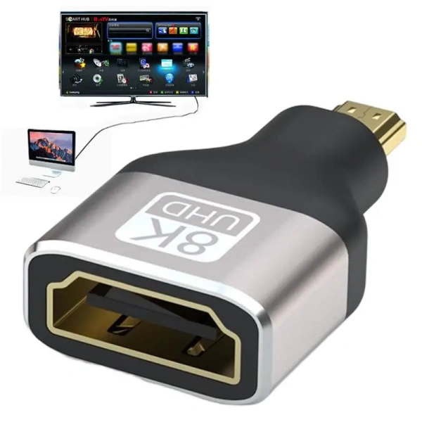 Адаптер - переходник MicroHDMI - HDMI 8K Адаптер - переходник MicroHDMI - HDMI 8K