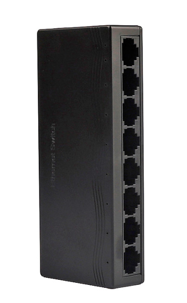 Сетевой хаб - коммутатор LAN - разветвитель RJ45 на 8 портов 10/100 Мбит/с, черный Сетевой хаб - коммутатор LAN - разветвитель RJ45 на 8 портов 10/100 Мбит/с, черный