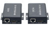 KVM-удлинитель HDMI USB по витой паре RJ45 UTP (LAN) до 60 метров, FullHD 1080p, комплект, с креплениями, черный