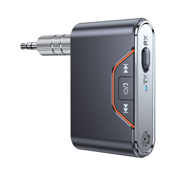 Аудио адаптер BT-107 приемник-передатчик (TX/RX) Bluetooth v5.4 - AUX 3.5мм, картридер TF, для дома и автомобиля, громкая связь (handsfree)