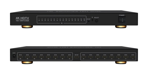 Переключатель - свитч HDMI 16x1, UHD 4K 30Hz Переключатель - свитч HDMI 16x1, UHD 4K 30Hz