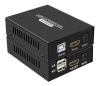 KVM-удлинитель HDMI USB по витой паре RJ45 UTP (LAN) POE до 60 метров, FullHD 1080p, комплект, черный