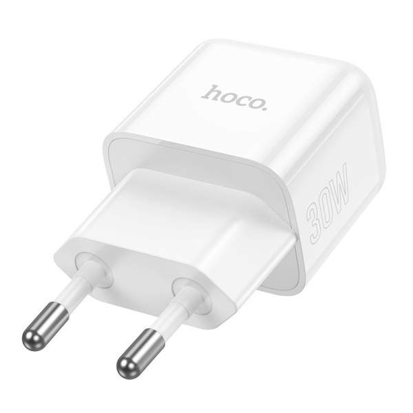 Зарядное устройство сетевое - блок питания HOCO N32, USB Type-C PD30W, белый Зарядное устройство сетевое - блок питания HOCO N32, USB Type-C PD30W, белый