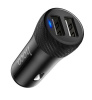 Автомобильное зарядное устройство USB HOCO Z21, 3.4A, 2 USB (2.4А), чёрный
