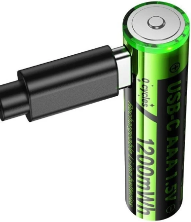 Аккумулятор Hoco JA4 AAA, 1200mWh/1.5V + кабель Type-C