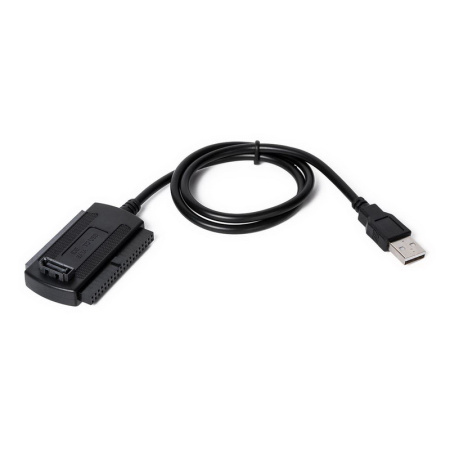 Адаптер - переходник - кабель USB2.0 - IDE/SATA для жесткого диска SSD/HDD 2.5″/3.5″, черный