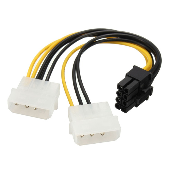 Кабель - переходник 2х Molex - 8 pin Кабель - переходник 2х Molex - 8 pin