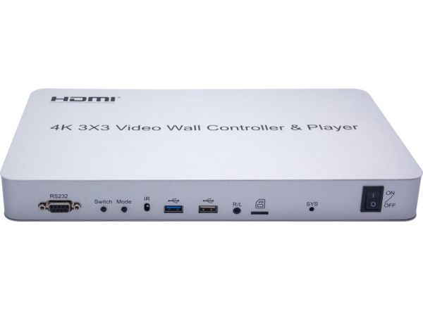 Контроллер видеостены HDMI 4K на 9 экранов 3x3 Контроллер видеостены HDMI 4K на 9 экранов 3x3