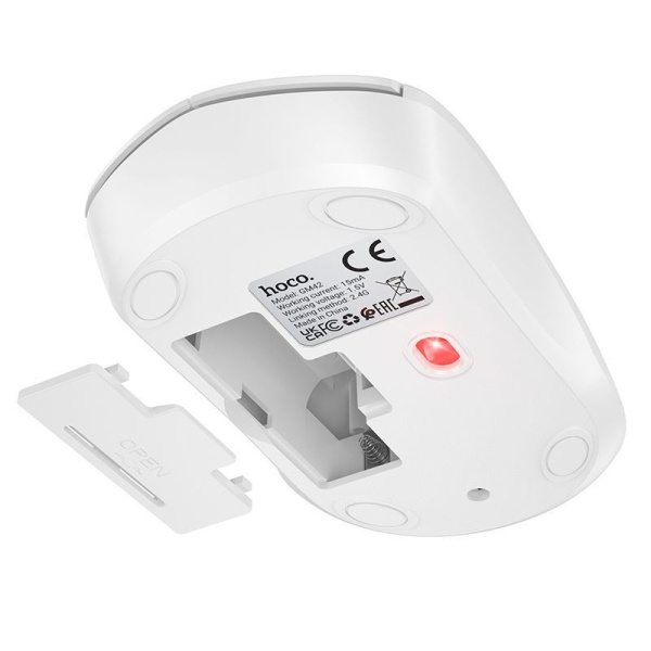 Мышь беспроводная HOCO GM42, 2,4G, 1600dpi, белый