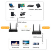 Удлинитель сигнала HDMI по Wi-Fi до 100 метров, активный, FullHD 1080p, комплект 1 передатчик + 3 приемника, черный