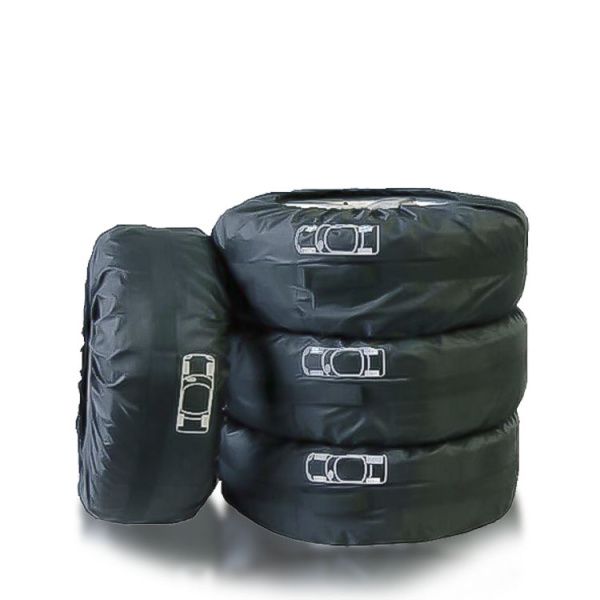 Чехлы для хранения автомобильных колес 13-17 дюймов, пыленепроницаемые, черный