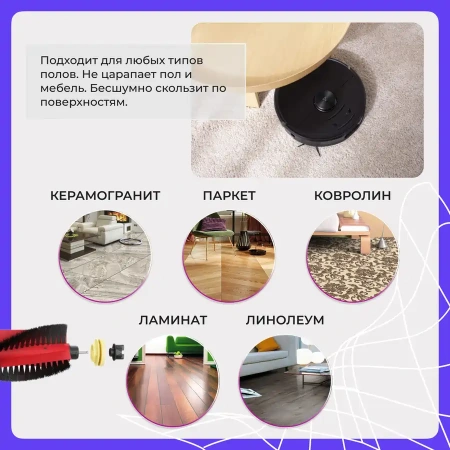 Основная щетка для робота-пылесоса с роликами Roborock S5 Max