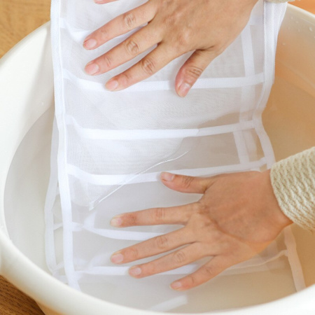 Органайзер для шкафа или комода - коробка для хранения одежды, (нижнего белья, вещей), размер 32х12х12,5см, 11 отсеков, белый