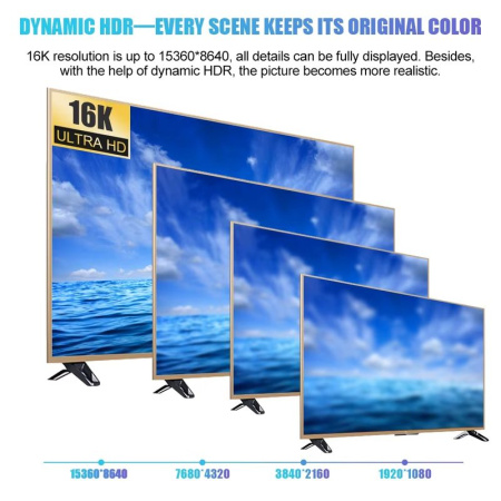 Кабель DisplayPort - DisplayPort v2.1 16K30Hz / 8K60Hz / 4K240Hz, 80Gps, 12 бит, папа-папа, 1 метр, черный