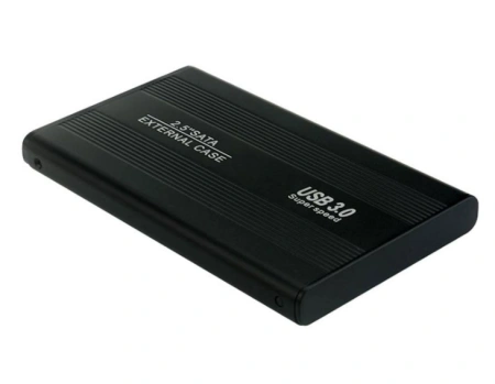 Внешний корпус - бокс SATA - USB3.0 для жесткого диска SSD/HDD 2,5”, алюминий, черный