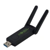 Адаптер - беспроводной Wi-Fi-приемник USB3.0, две антенны, до 1300 Мбит/с, двухдиапазонный - 2.4GHz/5.8GHz
