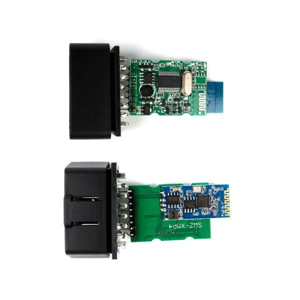 Автосканер ELM327 OBD2 v1.5 – адаптер OBDII VER1.5 Wi-Fi, 2 платы, оригинальный чип PIC18F25K80, черный