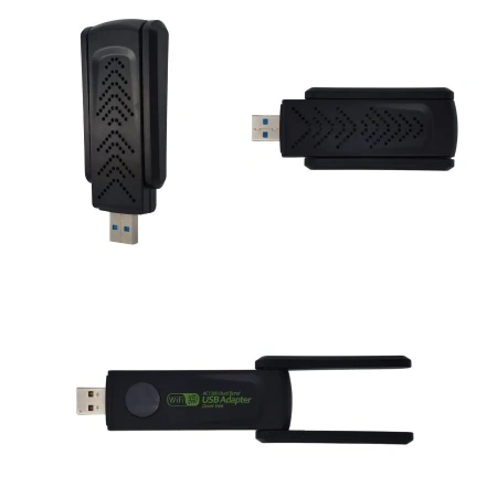 Адаптер - беспроводной Wi-Fi-приемник USB3.0, две антенны, до 1300 Мбит/с, двухдиапазонный - 2.4GHz/5.8GHz