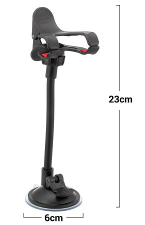 Автомобильный держатель для телефона на присоске MOD10, черный