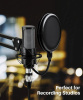 Аудио-кабель XLR (для микрофона, гитары, инструментов), M-F, black, 3 метра