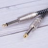 Кабель jack 6.35mm (AUX) PRO, папа-папа, 5 метров, черный
