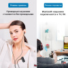 Аудио адаптер Hi-Fi D58 приемник-передатчик (TX/RX) Bluetooth v5.3 - AUX 3.5мм, для дома и автомобиля, громкая связь (handsfree), с клипсой