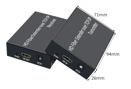 Удлинитель сигнала HDMI по оптоволоконному кабелю SC до 3км, FullHD 1080p, поддержка TCP/IP, комплект