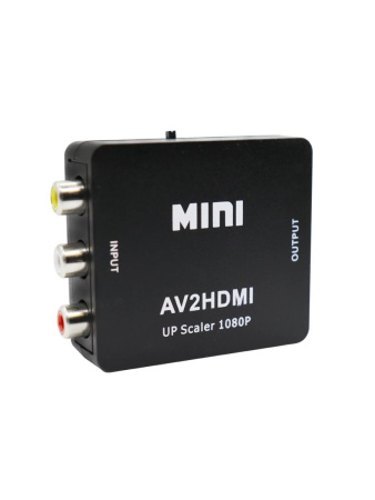 Адаптер - переходник RCA (AV) на HDMI, черный
