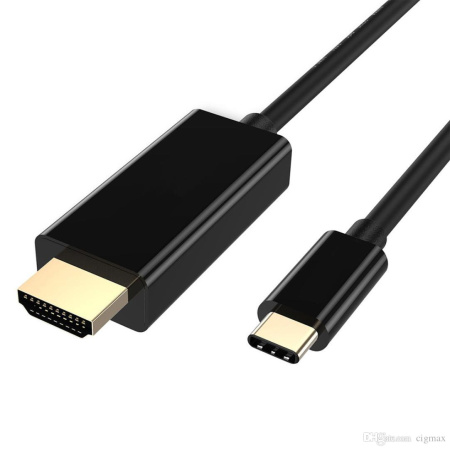 Кабель USB3.1 Type-C - HDMI, UltraHD 4K60Hz, 1,8 метра, черный