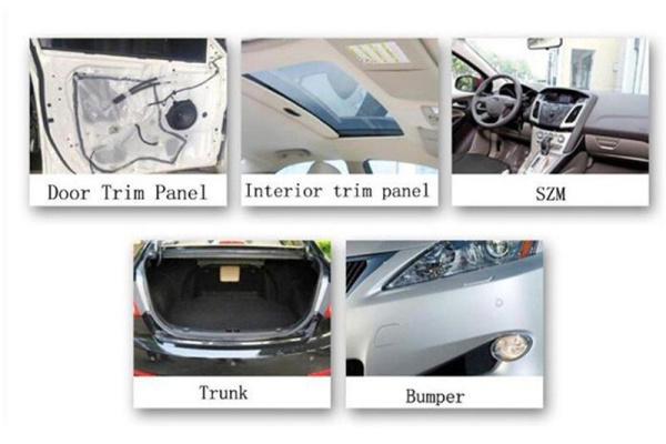 Автомобильные клипсы - заклепки для салона - пистоны, набор 100 штук