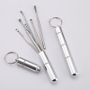Набор инструментов для чистки ушей - ушные палочки - металлическая ухочистка MOD01, алюминий, 6 штук