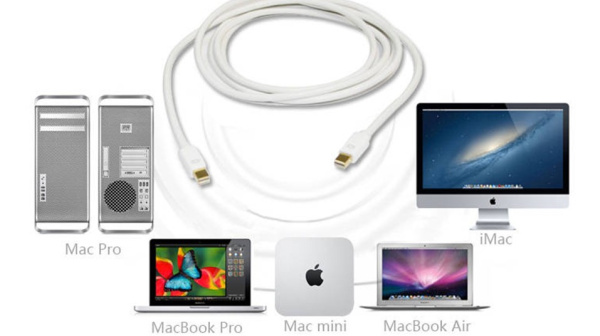 Кабель Mini DisplayPort - Mini DisplayPort, папа-папа, 1,8 метра, белый Кабель Mini DisplayPort - Mini DisplayPort, папа-папа, 1,8 метра, белый