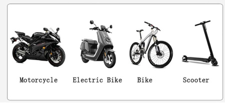 Держатель для телефона на велосипед, мотоцикл, самокат, коляску - металлический велодержатель смартфона MOD03, ширина 55-100мм, алюминиевый, черный