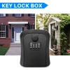 Мини сейф для ключей - ключница настенная - ящик с кодовым замком CH-886, пластиковый, черный