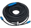 Кабель с усилителем-репитером HDMI - HDMI v2.0, 4K 3D, папа-папа, 30 метров, черный