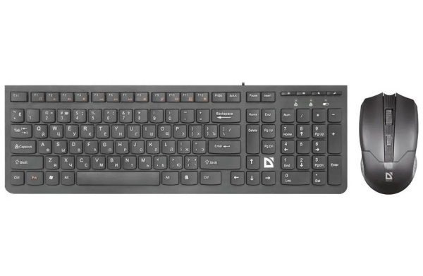 Комплект беспроводной клавиатура и мышь DEFENDER COLUMBIA C-775, черный